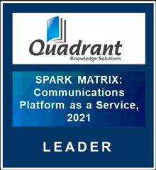 badge 2021 spark matrix leader cpaas